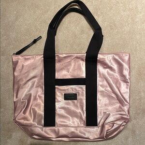 Rebecca Minkoff North South Pink Satin Nylon Tote Bag